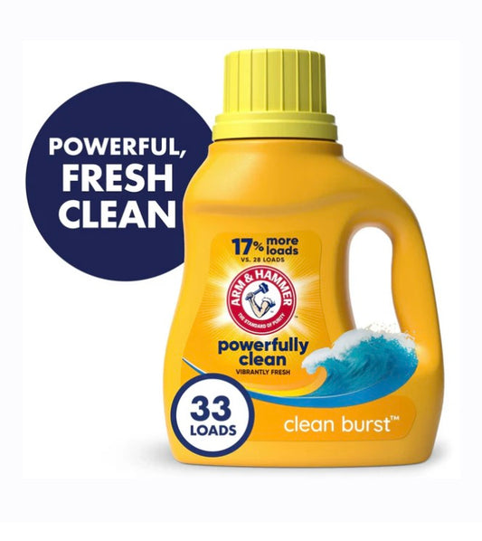 Arm & Hammer Liquid Detergent - Clean Burst - 33 fl oz